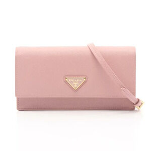 Prada SAFFIANO Shoulder Bag Leather Pink